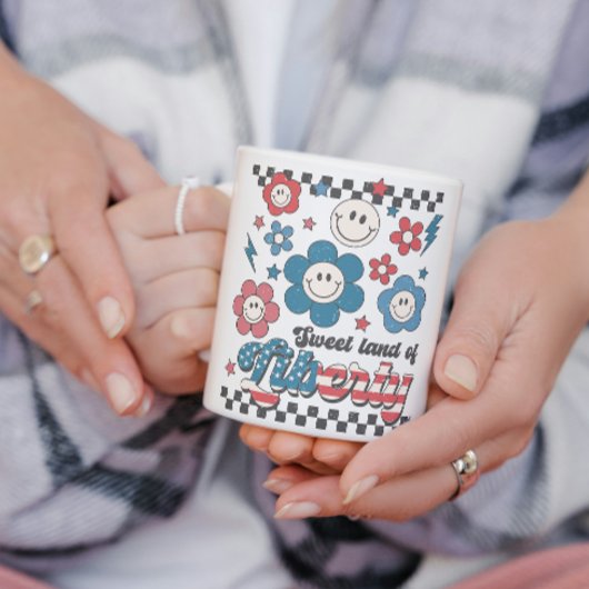 Retro Sweet Land of Liberty Baby's Fourth of July Koffiemok