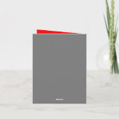 Retro Sweet maar Twisted Christmas Pinup Bedankkaart (Achterkant)