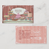  Retro Sweet Snoep Bakery Bar — Profielkaart Visitekaartje (Voorkant / Achterkant)