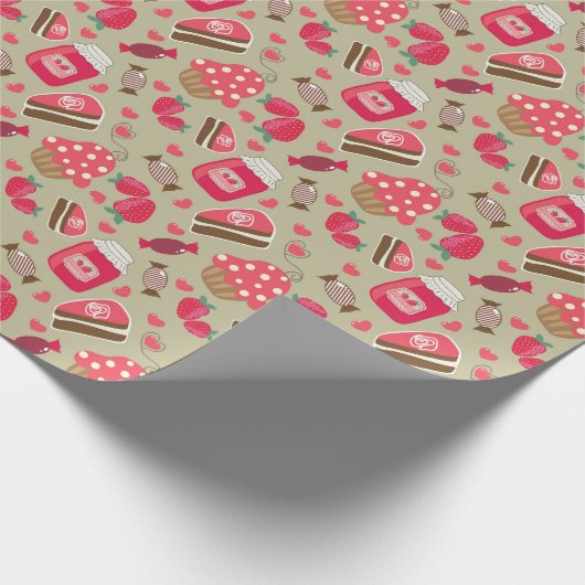 Retro Sweets Cadeaupapier (Hoek)