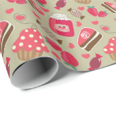 Retro Sweets Cadeaupapier (Rol Hoek)