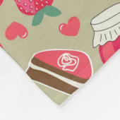 Retro Sweets Fleece Deken (Hoek)