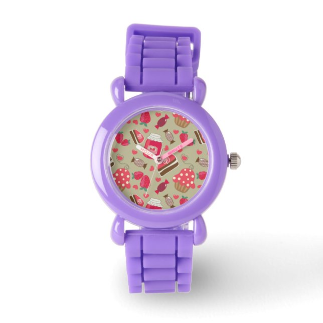 Retro Sweets Horloge (Voorkant)