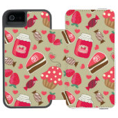 Retro Sweets Incipio iPhone Portemonnee Hoesje (Agenda Open)
