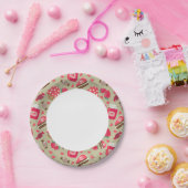 Retro Sweets Papieren Bordje (Feest)