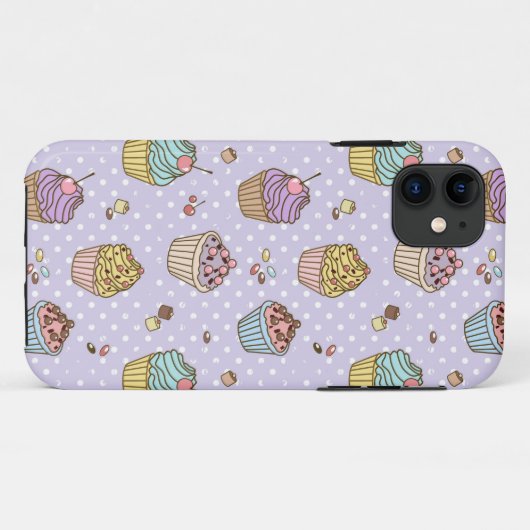 Retro Sweets Pattern Case-Mate iPhone Case (Achterkant (horizontaal))