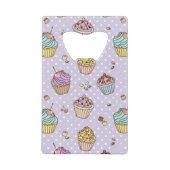 Retro Sweets Pattern Creditkaart Flessenopener (Voorkant)