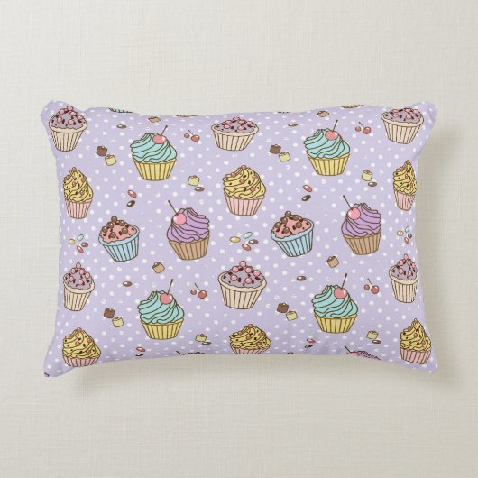 Retro Sweets Pattern Decoratief Kussen (Voorkant)
