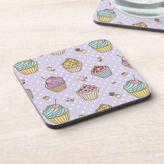 Retro Sweets Pattern Drankjes Onderzetter (Linkerzijde)