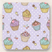 Retro Sweets Pattern Drankjes Onderzetter (Voorkant)
