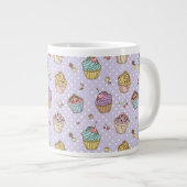 Retro Sweets Pattern Grote Koffiekop (Voorkant rechts)