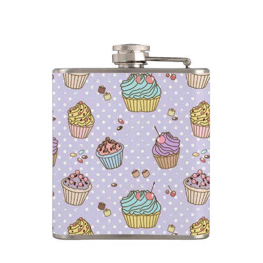 Retro Sweets Pattern Heupfles (Achterkant)