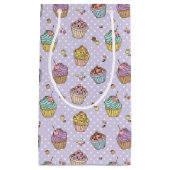 Retro Sweets Pattern Klein Cadeauzakje (Voorkant)