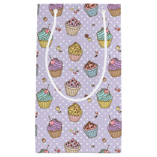 Retro Sweets Pattern Klein Cadeauzakje (Voorkant)