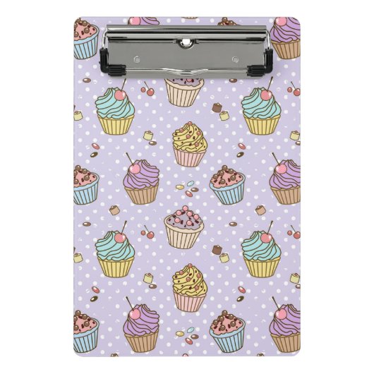 Retro Sweets Pattern Mini Klembord (Voorkant)