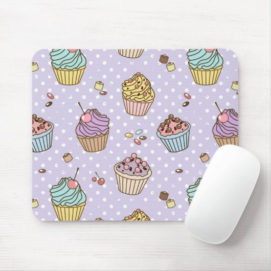 Retro Sweets Pattern Muismat (Met muis)