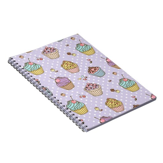 Retro Sweets Pattern Notitieboek (Rechterzijde)