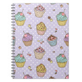 Retro Sweets Pattern Notitieboek (Voorkant)