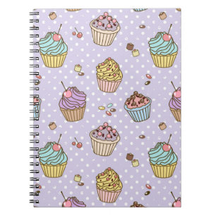 Retro Sweets Pattern Notitieboek