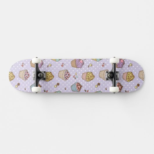 Retro Sweets Pattern Persoonlijk Skateboard (Horizontaal)
