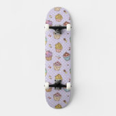 Retro Sweets Pattern Persoonlijk Skateboard (Voorkant)