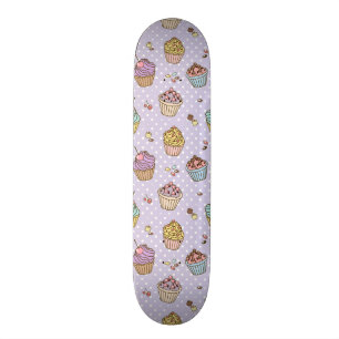 Retro Sweets Pattern Persoonlijk Skateboard