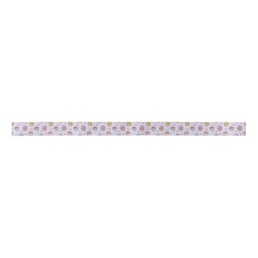 Retro Sweets Pattern Satijnen Lint (Voorkant)