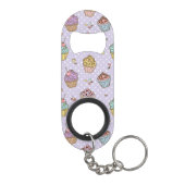 Retro Sweets Pattern Sleutelhanger Flessenopener (Achterkant)