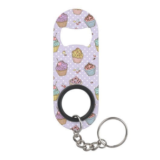 Retro Sweets Pattern Sleutelhanger Flessenopener (Achterkant)