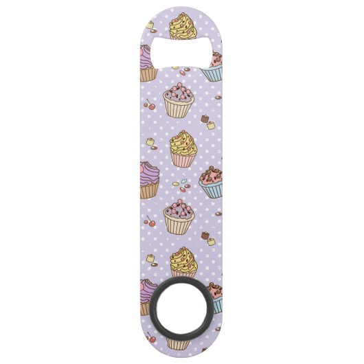 Retro Sweets Pattern Speed Flessenopener (Voorkant)