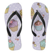 Retro Sweets Pattern Teenslippers (Voetbed)