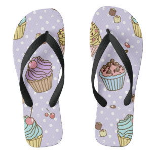 Retro Sweets Pattern Teenslippers