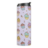 Retro Sweets Pattern Thermosbeker (Gedraaid links)