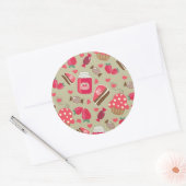 Retro Sweets Ronde Sticker (Envelop)