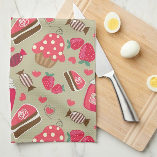 Retro Sweets Theedoek (Quarter Fold)