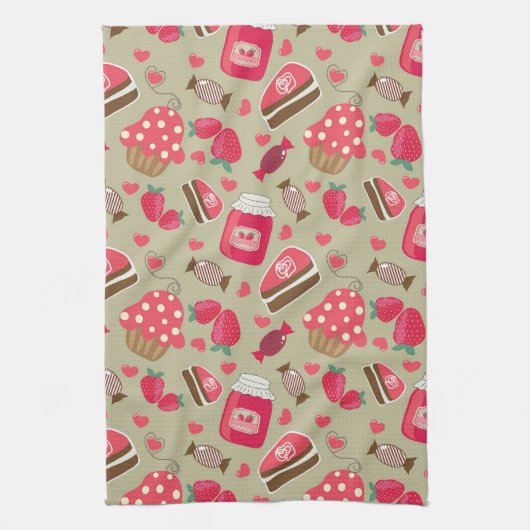 Retro Sweets Theedoek (Verticaal)