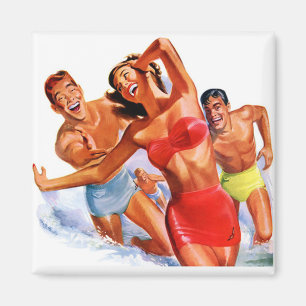Retro Swimsuit advertentie Magnet