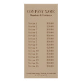 retro swimsuit mode schoonheid looning salon reclamekaart (Achterkant)