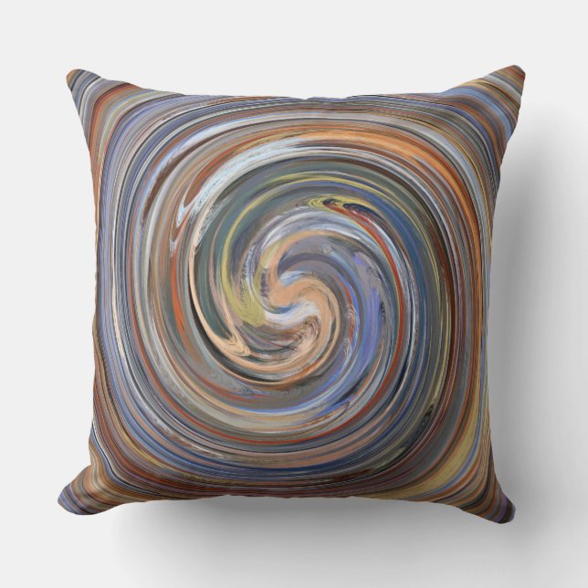 Retro Swirl Abstracte art. 12 Kussen (Voorkant)