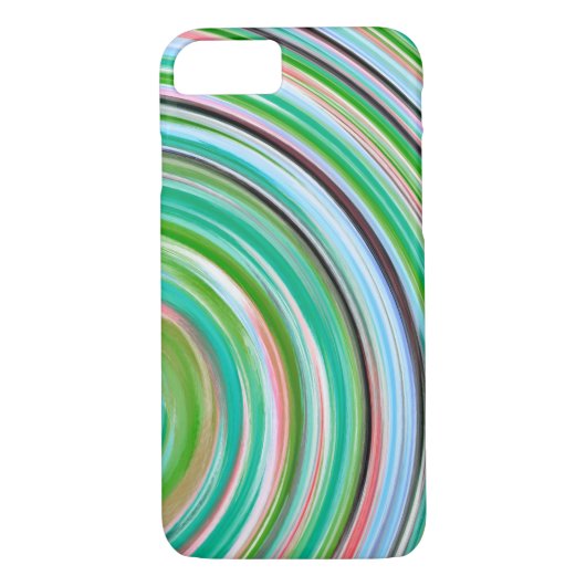 Retro Swirl Abstracte Art Case-Mate iPhone Case (Achterkant)