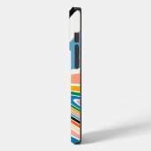 Retro Swirl Abstracte Kunst iPhone / iPad case (Achterkant / Links)