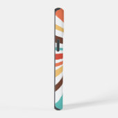 Retro Swirl Abstracte Kunst iPhone / iPad case iPhone 15 Case (Rechterkant)
