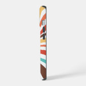 Retro Swirl Abstracte Kunst iPhone / iPad case iPhone 15 Case (Linkerkant)