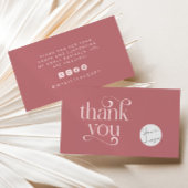 Retro Swirl Bedankt voor het winkelen Klein Stoffi Visitekaartje