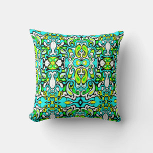 retro swirl doedle 60s 70s stijl kussen