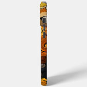 Retro Swirl Patroon Kleurrijke Digitale Print Case-Mate iPhone Case (Achterkant / Links)