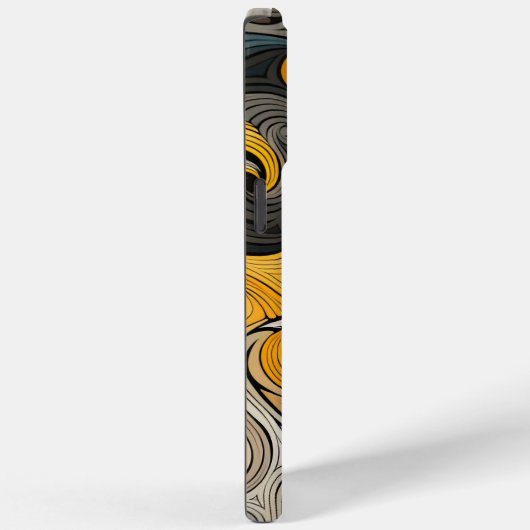Retro Swirl Patroon Kleurrijke Digitale Print Case-Mate iPhone Case (Achterkant / Rechts)