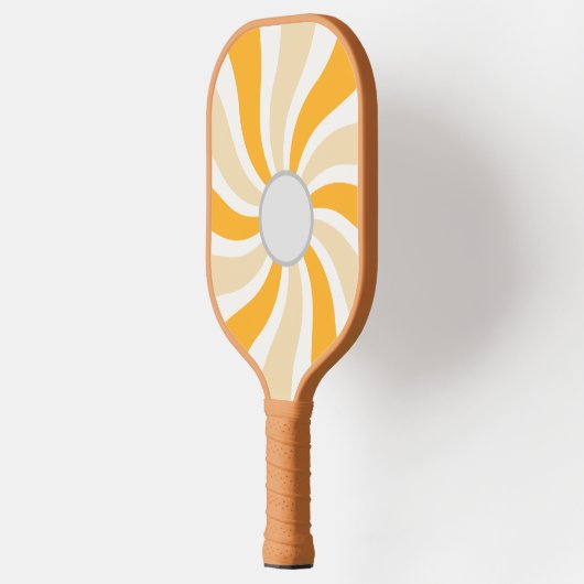 Retro Swirl Pickleball Paddle | Groovy Sunshine (Links)
