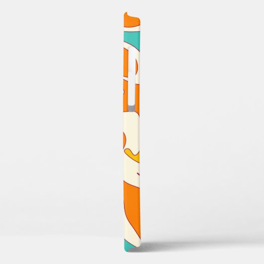 Retro Swirls:  bloemmotief Case-Mate iPhone Case (Achterkant / Links)