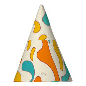 Retro Swirls:  bloemmotief Feesthoedjes (Rechts)